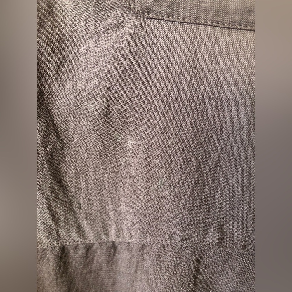 ✨GUC Maurices Long Sleeve Blouse - Taupe/Brown - Large - Picture 4 of 6